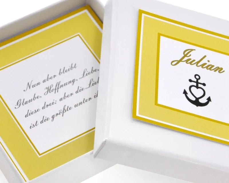Schmuck Geschenkbox mit eigenem Text Spruch personalisierbar zu verschiedenen Anlässen