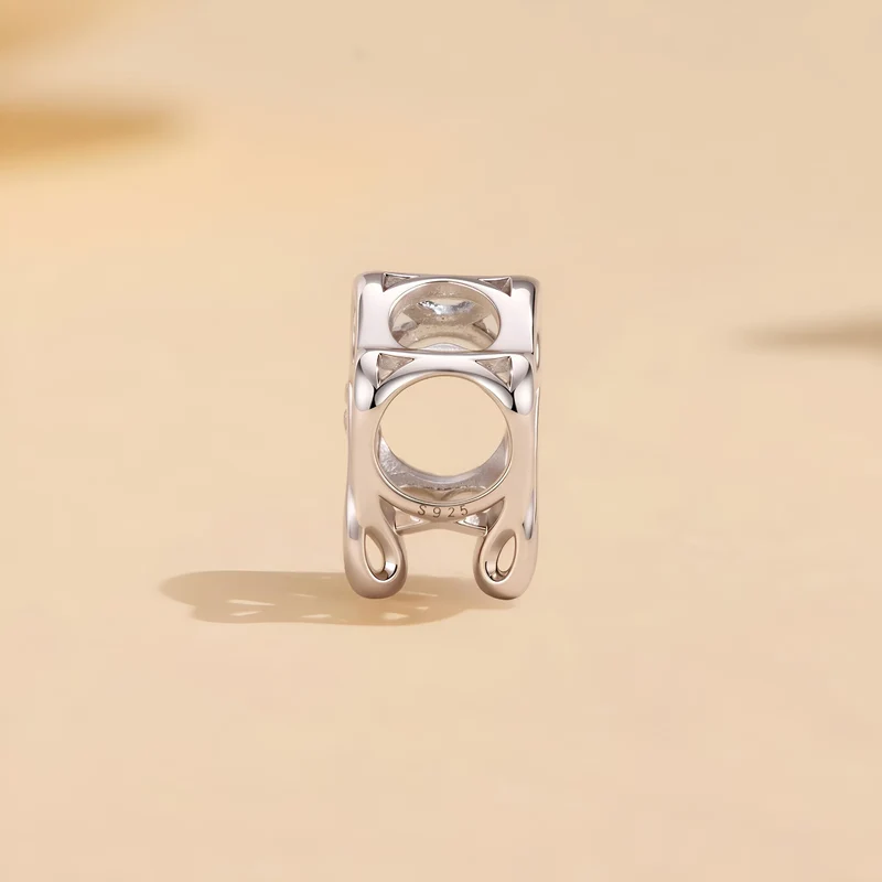 Angel Winged Heart Cross Charm | GP CZ