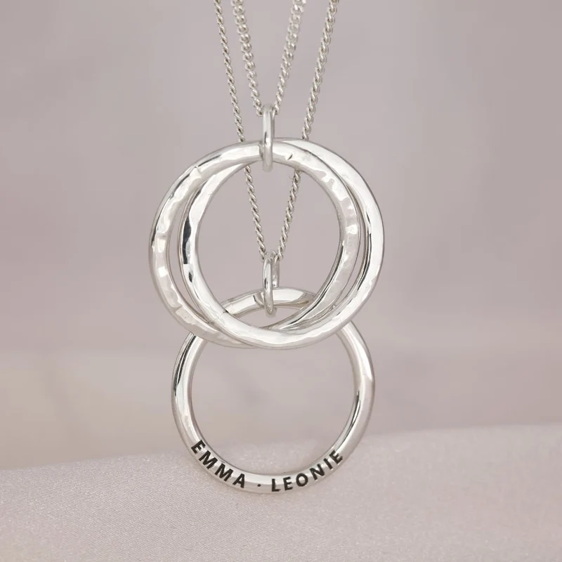 Namenskette 925 Silber minimalistisch mit Gravur 2,3cm