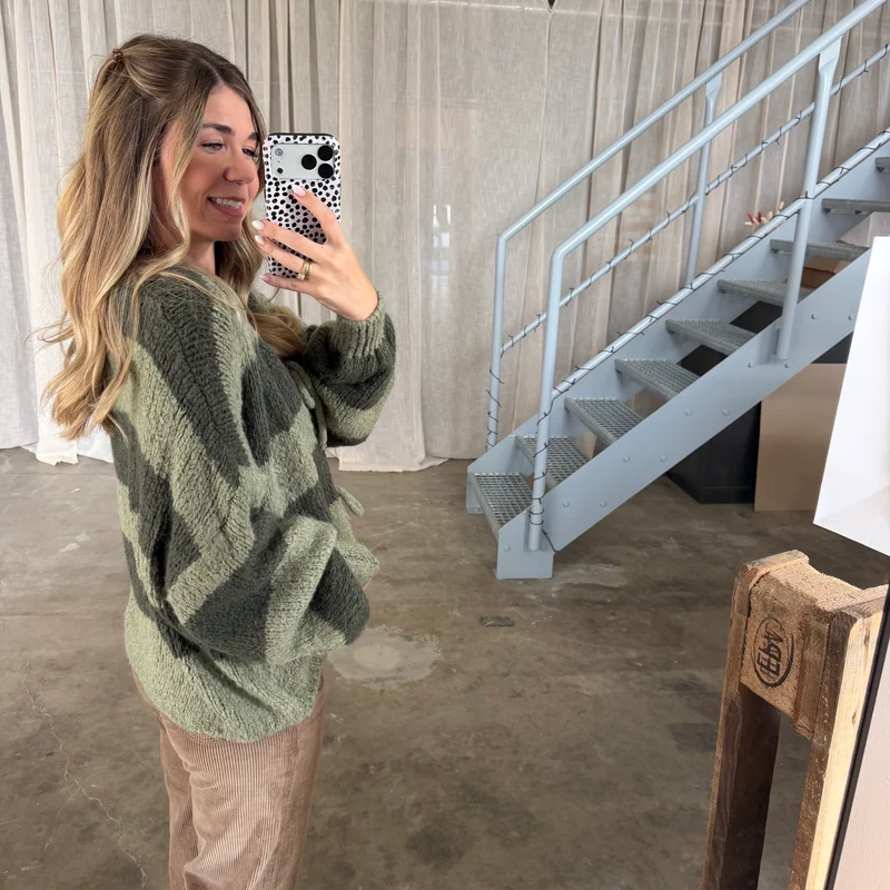 Strickjacke Bella - Double Green