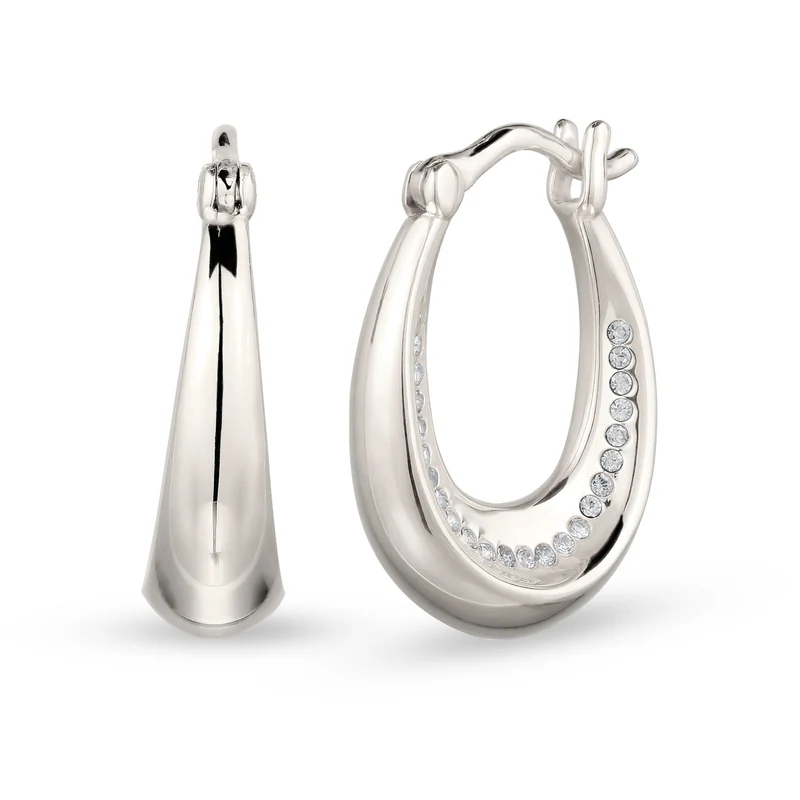 Creolen mit Swarovski® Kristallen