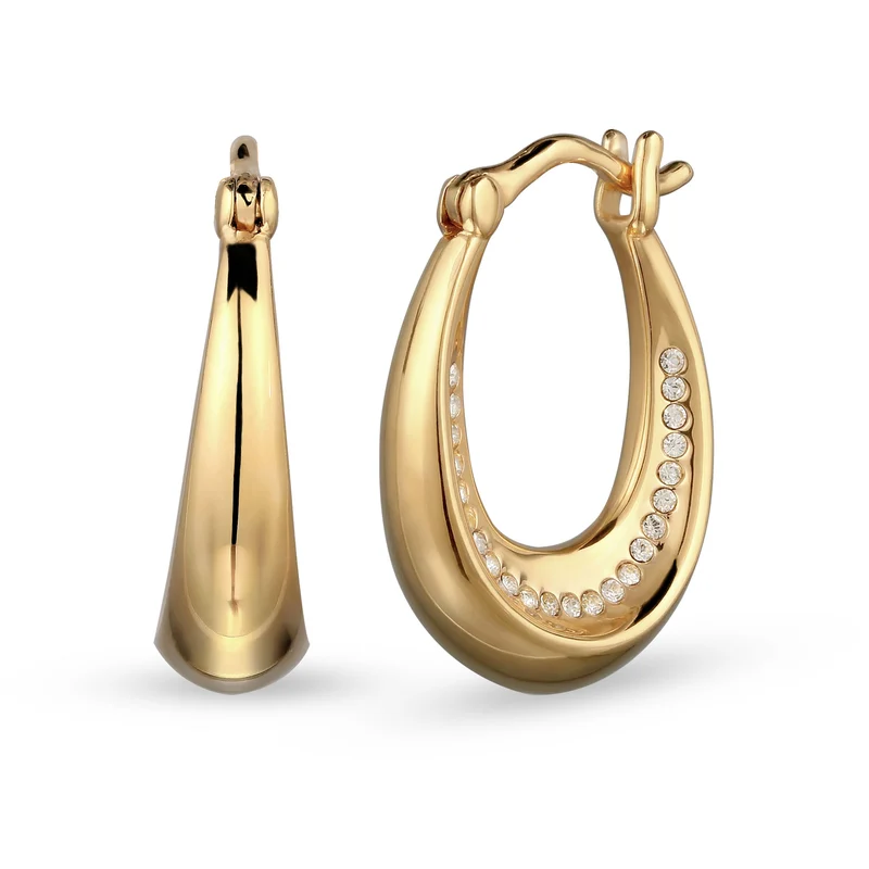 Creolen mit Swarovski® Kristallen