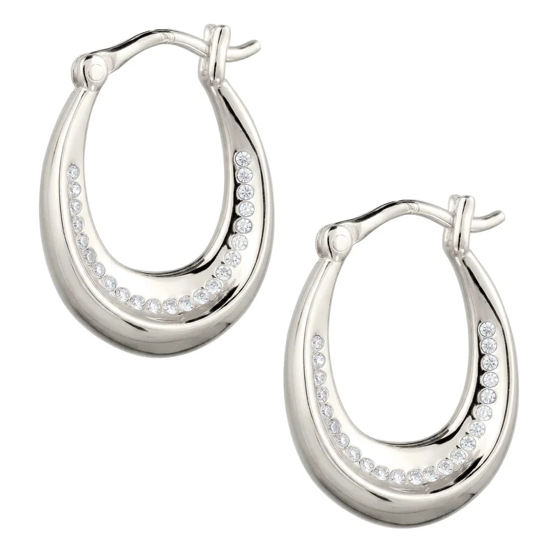 Creolen mit Swarovski® Kristallen