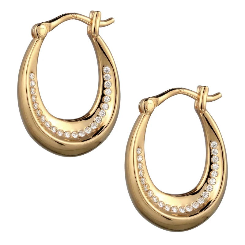 Creolen mit Swarovski® Kristallen