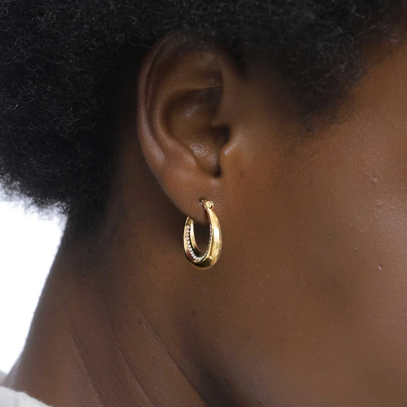 Creolen mit Swarovski® Kristallen