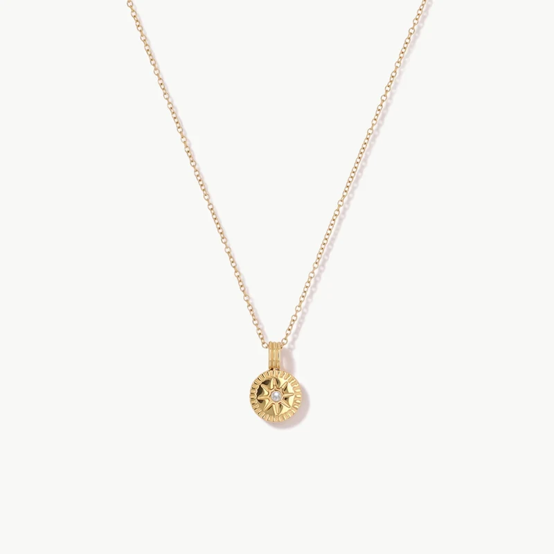 June Natural Birthstone Pendant Necklace