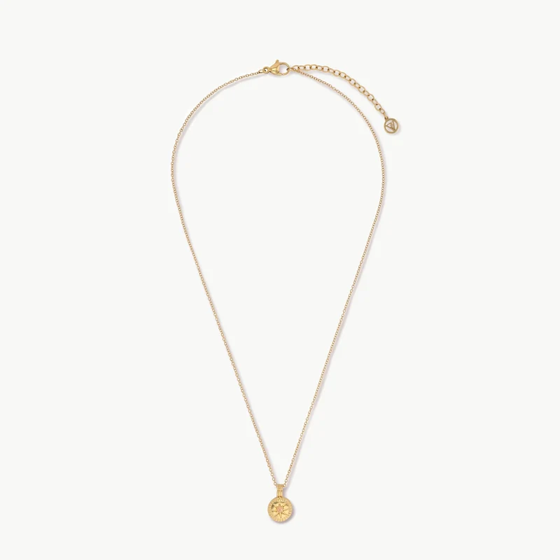 October Natural Birthstone Pendant Necklace