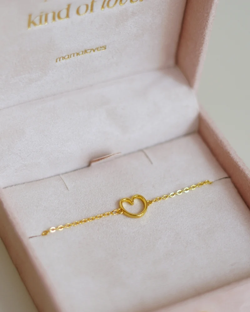 MAMALOVES Heart Armband - Verguld