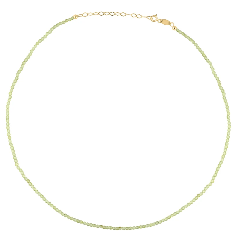 Lime Peridot Halskette