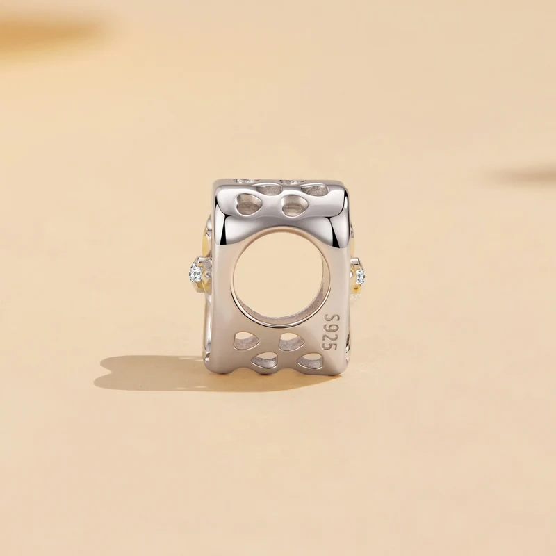 Sparkling Heart & Cross Charm | GP CZ