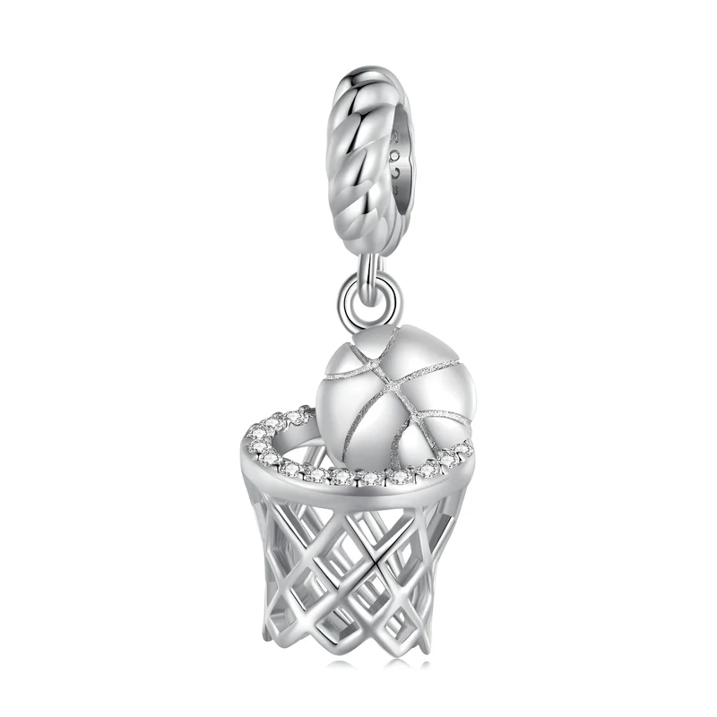 Netball Dangle Charm | CZ