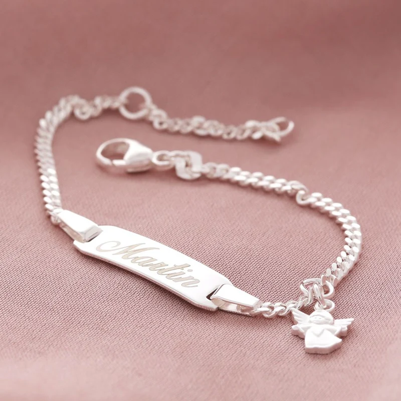 SCHUTZENGEL ID ARMBAND, BABY- & KINDERSCHMUCK 925 Silber