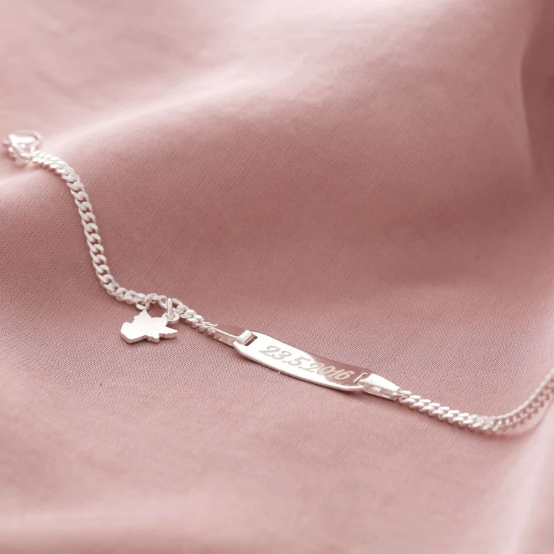 SCHUTZENGEL ID ARMBAND, BABY- & KINDERSCHMUCK 925 Silber
