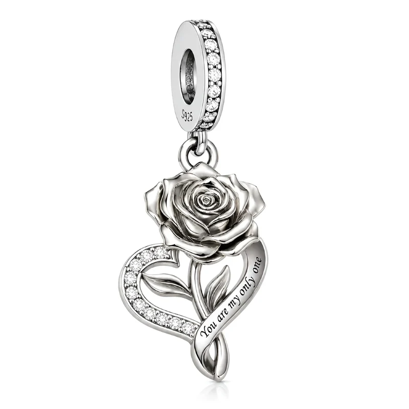 "Your Are My Only One" Dangle Charm | CZ