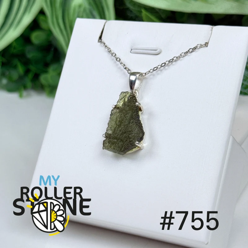 Moldavit-Silberanhänger #P755