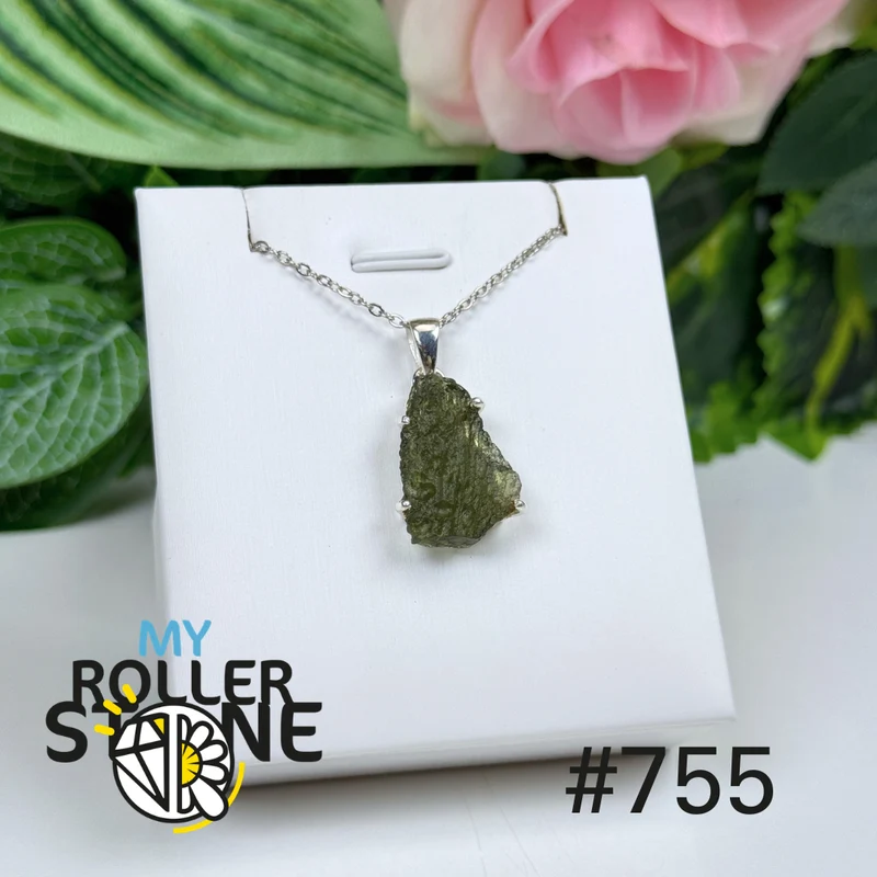 Moldavit-Silberanhänger #P755