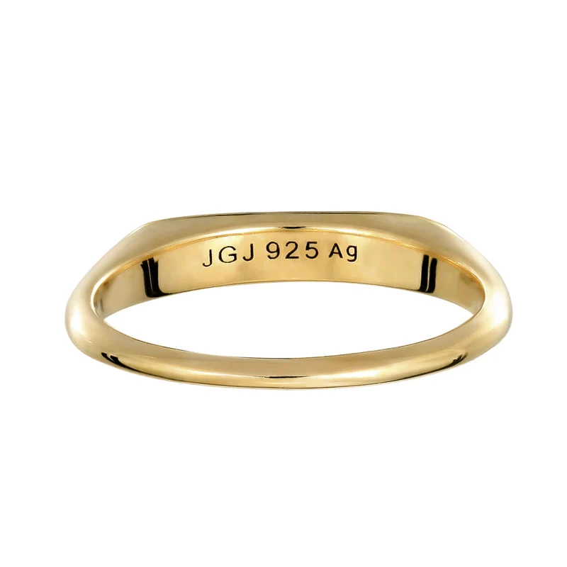 Ring Siegelring | Swarovski Kristalle & Glas Kristalle (Gold & Gelb)
