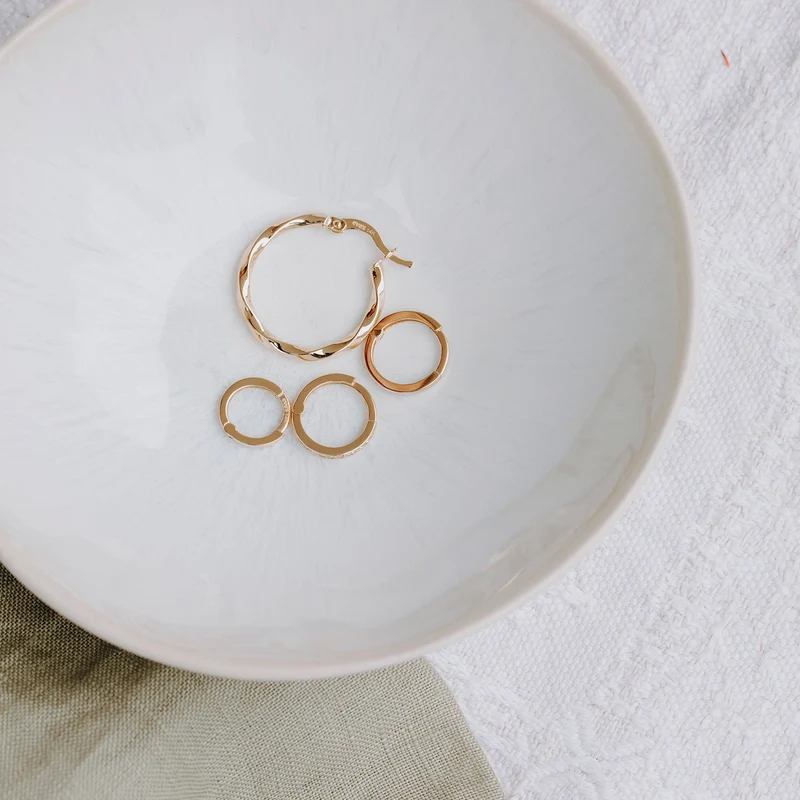 Midi Huggies - 14 K Massivgold