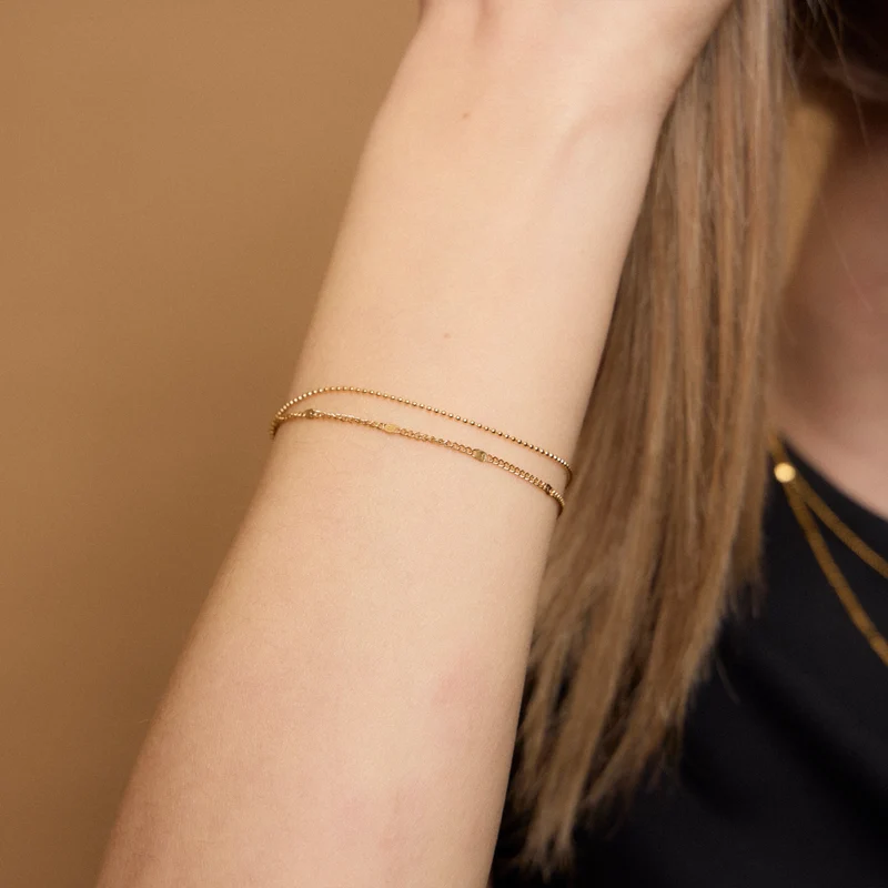 Soft Double Layered Bracelet