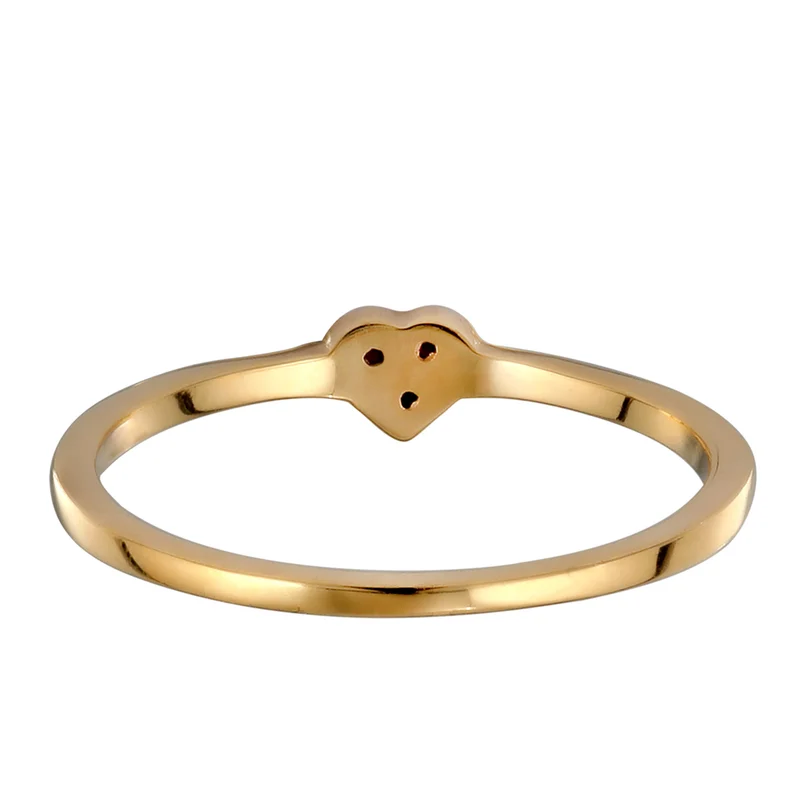 Ring Herz | Synthetischer Rubin (Pink)