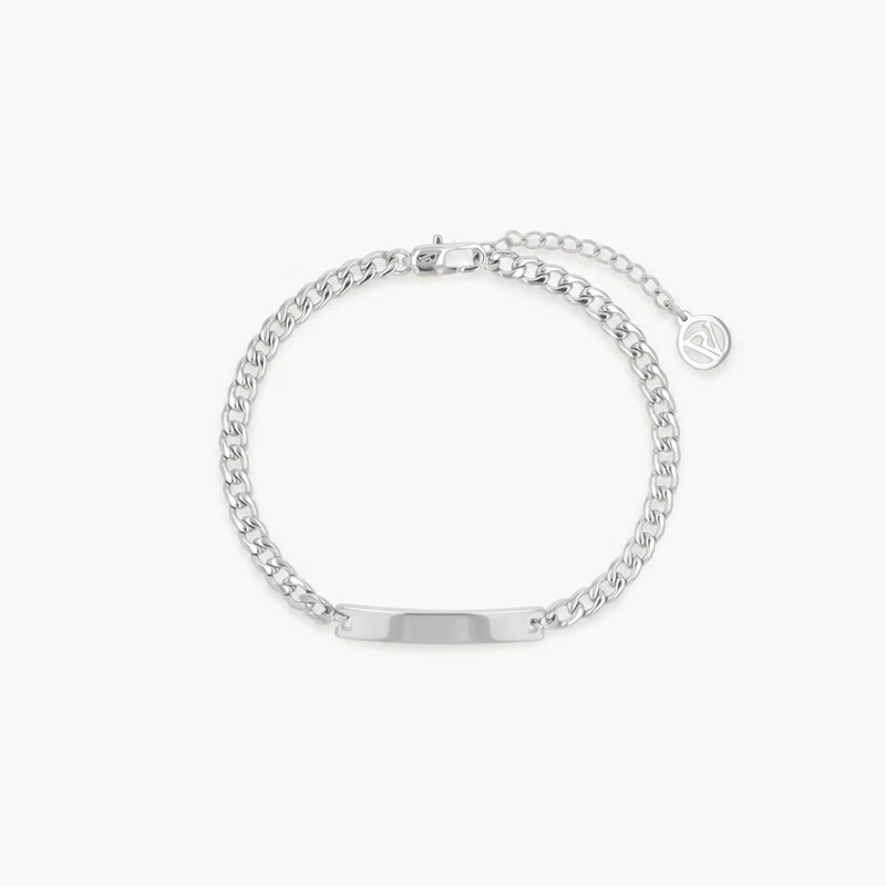 Engravable Idend Bracelet Silver
