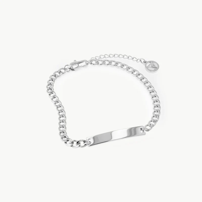 Engravable Idend Bracelet Silver