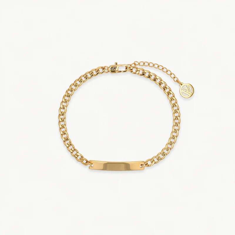 Engravable Idend Bracelet Gold
