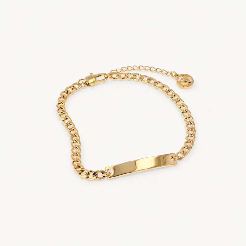 Engravable Idend Bracelet Gold