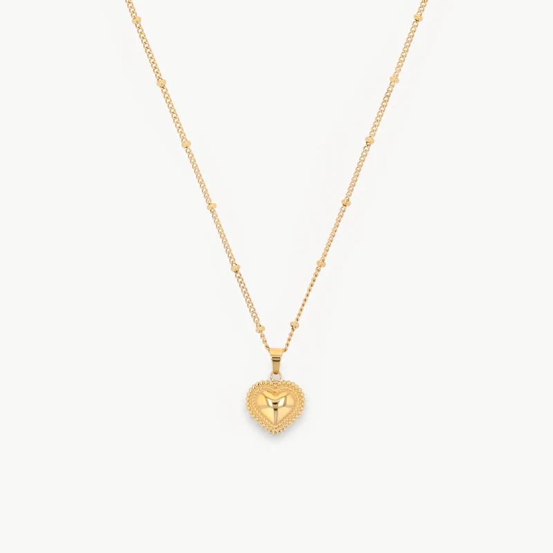 Wild at Heart Engravable Necklace Gold