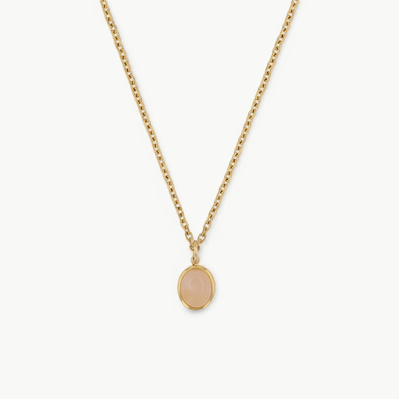 Jade Engravable Pendant Necklace