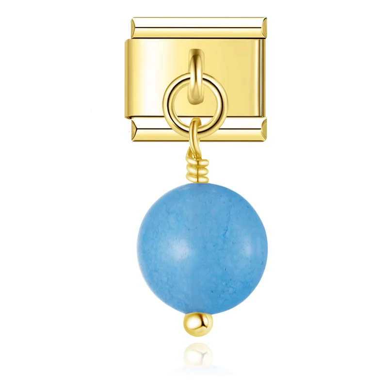 Anhänger blaue Perle