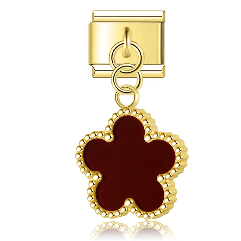 Clover Anhänger braun