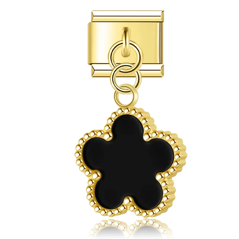 Clover Anhänger schwarz