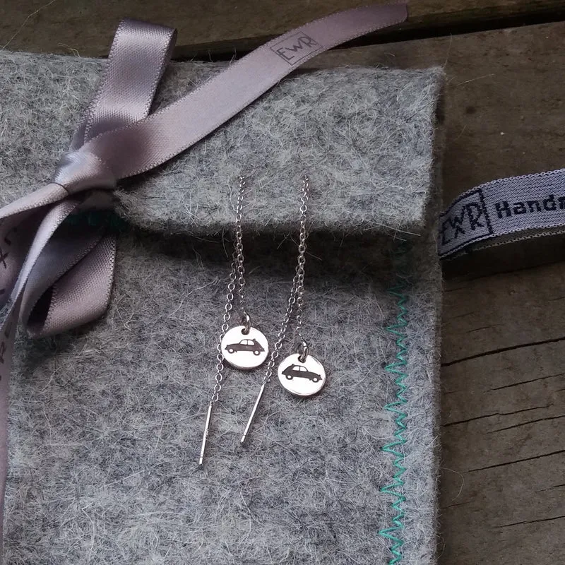 Car silhouette earstuds