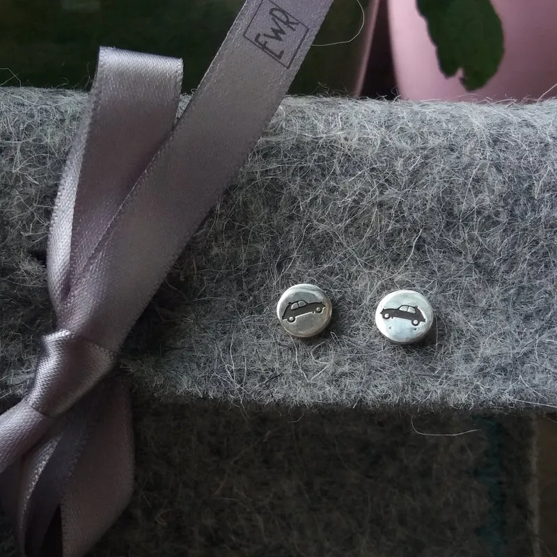 Car silhouette earstuds