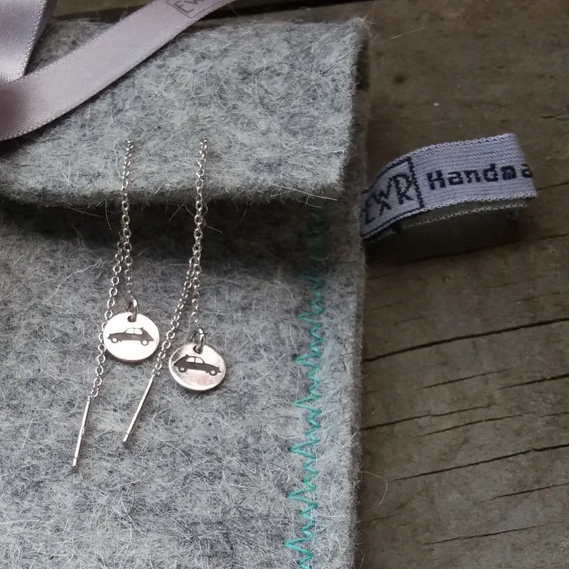 Car silhouette earstuds