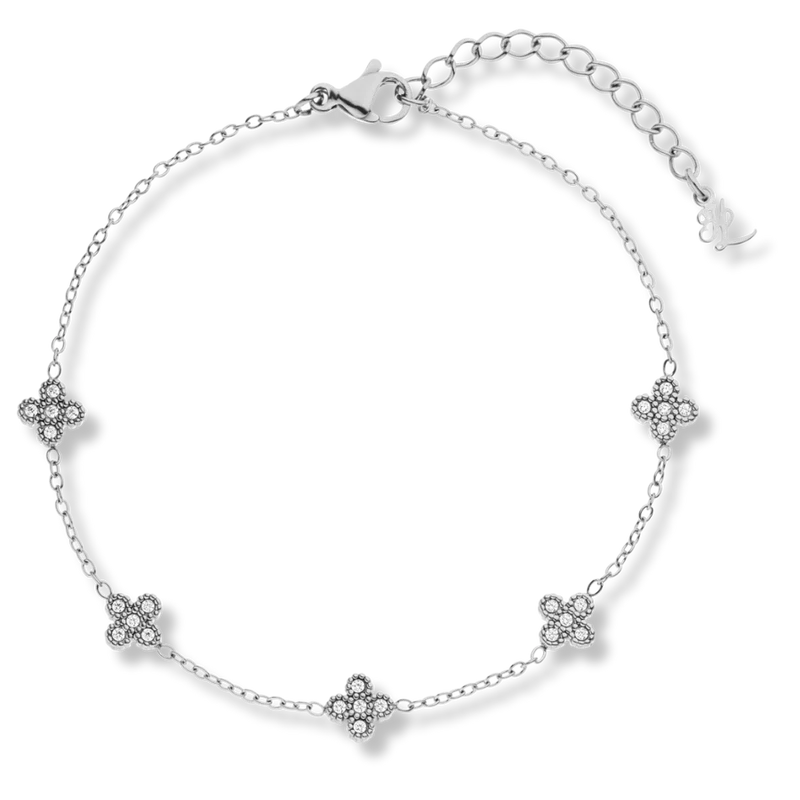 Abbaddon Pave Flower Armband 14K Vergoldet