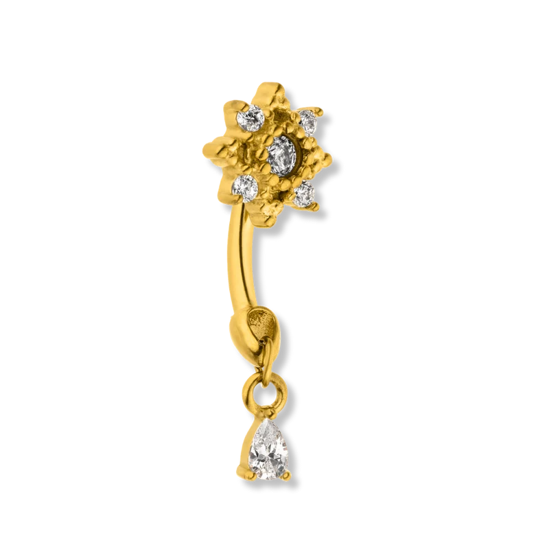 Dangling Mayan Sol Rook Piercing - Titan