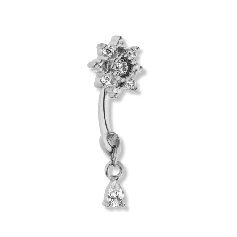 Dangling Mayan Sol Rook Piercing - Titan