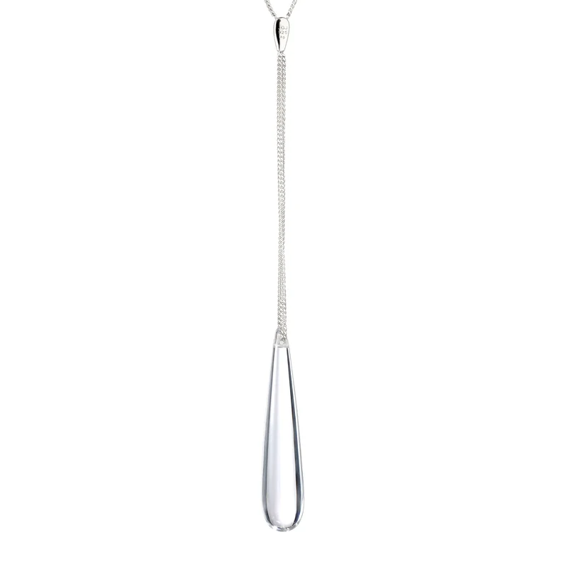 Halskette Y mit Tropfen | Rock Crystal