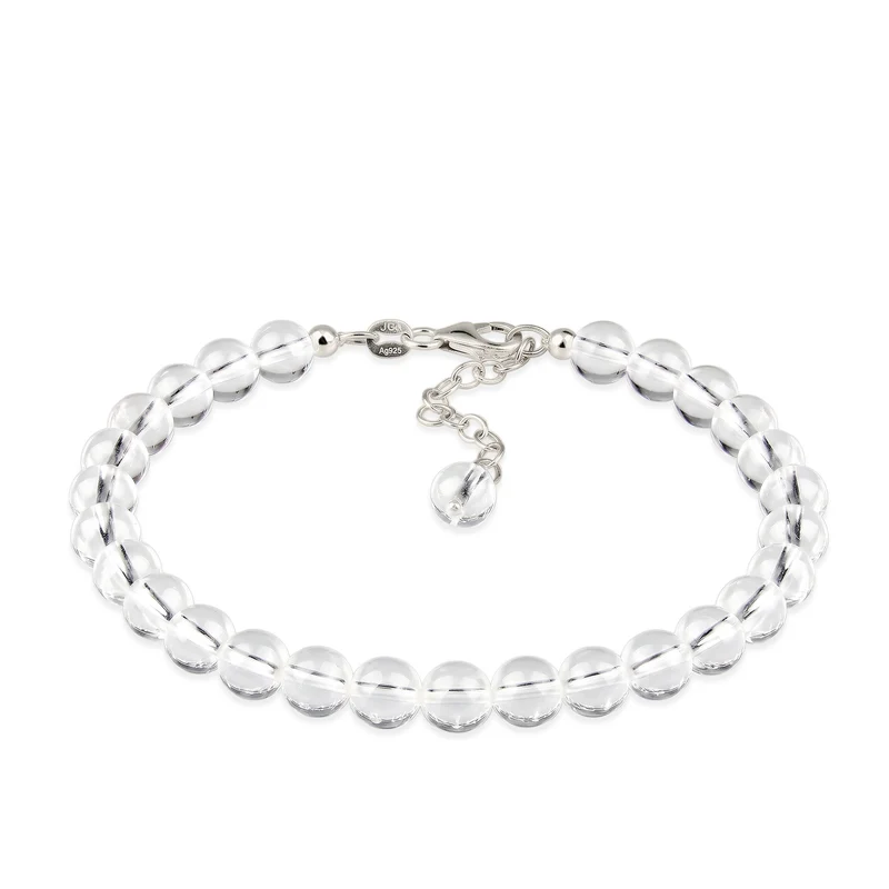 Armband mit Perlen | Rock Crystal (Transparent)