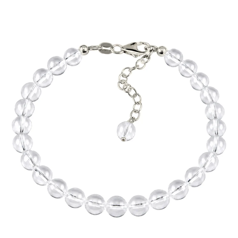 Armband mit Perlen | Rock Crystal (Transparent)