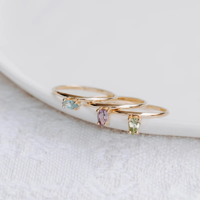 Miora Ring - 14 K Massivgold