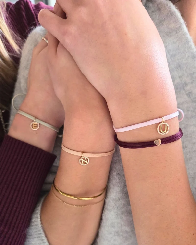 Initial Sparkle Armband - Verguld - Gepersonaliseerde Armband