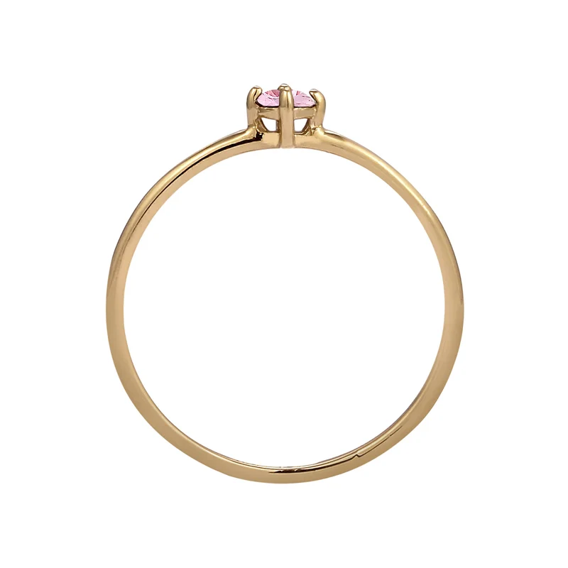 Solitär-Ring | Saphir Rosa