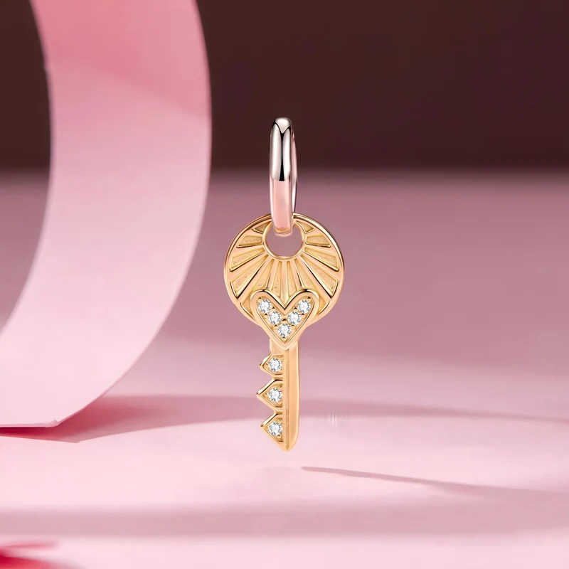 Key To My Heart Dangle Charm | GP CZ