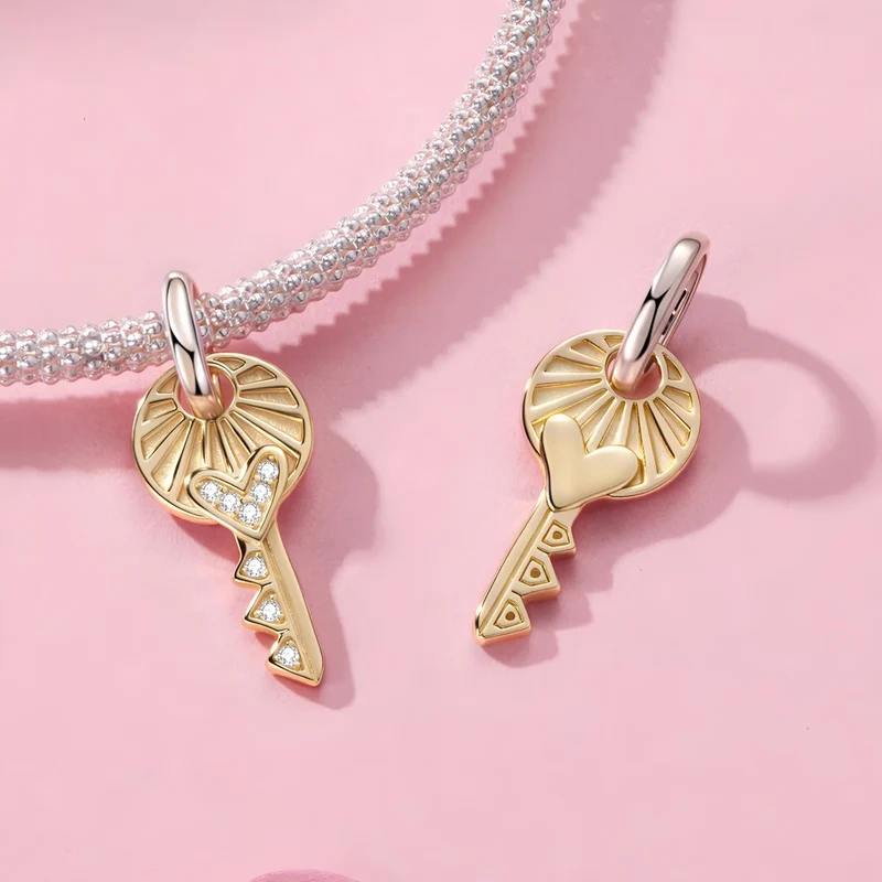 Key To My Heart Dangle Charm | GP CZ