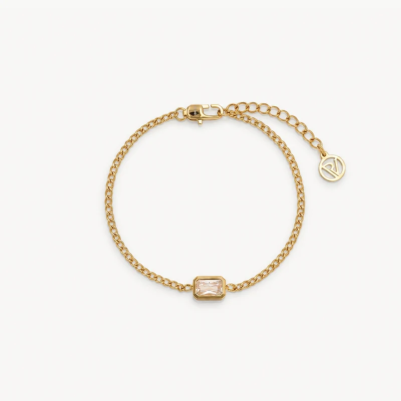 Emerald Pendant Bracelet