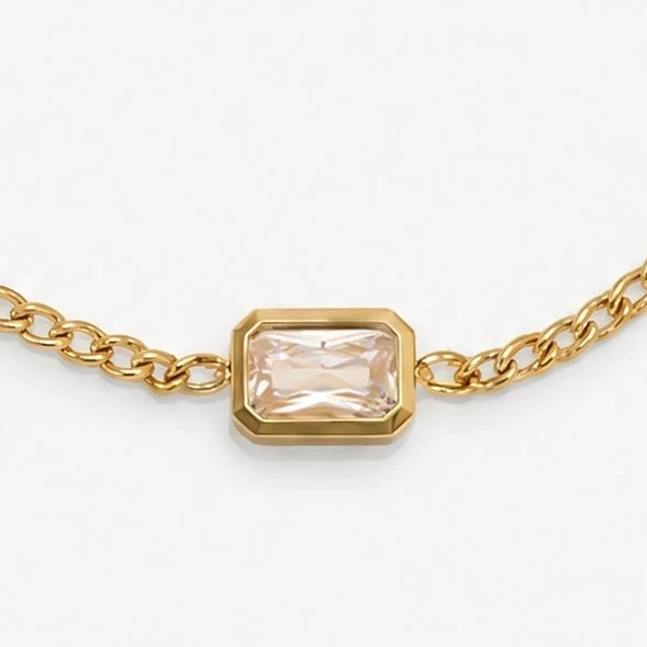 Emerald Pendant Bracelet