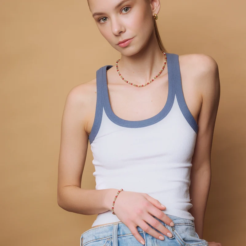 Golden Hour Natural Stone Bracelet
